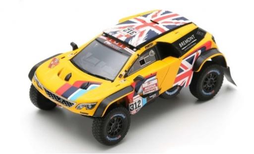 Peugeot 3008 1/43 Spark DKR No.312 PH-Sport Rallye Dakar 2019 H.Hunt/W.Rosegaar miniature