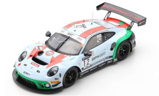 Porsche 992 GT3 R 1/18 Spark 911 (991) GT3 R No.12 GPX Racing Gulf 24h Spa 2020 M.Campbell/P.Pilet/M.Jaminet miniature
