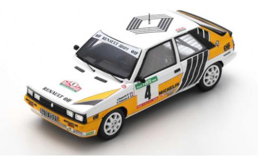 Renault 11 1/43 Spark Turbo No.4 Sport Rallye WM Rally Portugal 1987 J.Ragnotti/G.Thimonier miniature