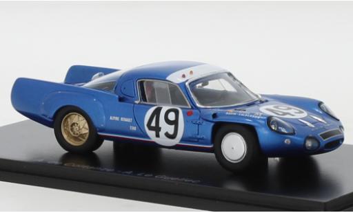 Alpine A210 1/43 Spark No.49 24h Le Mans 1967 diecast model cars