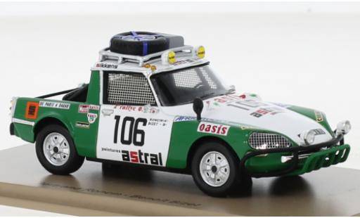Citroen DS 1/43 Spark No.106 Rallye Paris Dakar 1980 modellino in miniatura