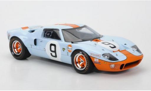 Ford GT40 1/18 Spark No.9 Gulf P.Rodriguez/L.Bianchi 24h Le Mans 1968 diecast model cars