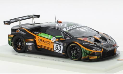 Lamborghini Huracan 1/43 Spark GT3 Evo No.63 Orange 1 FFF Racing Team 24h Spa 2021 diecast model cars