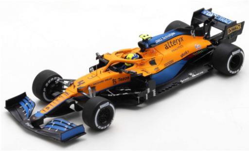 McLaren F1 1/43 Spark MCL35M No.4 Team Formel 1 GP Italien 2021 modellino in miniatura