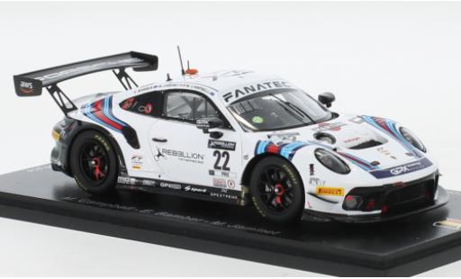 Porsche 991 GT3 R 1/43 Spark 911  No.22 GPX Martini Racing Martini 24h Spa 2021 diecast model cars