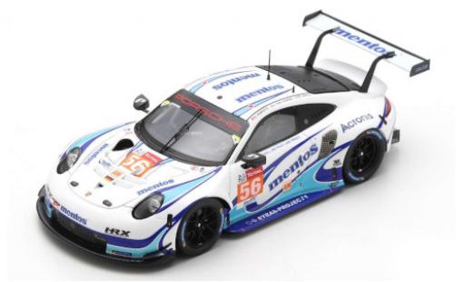 Porsche 992 RSR 1/64 Spark 911 (991) No.56 Team Project 1 24h Le Mans 2020 diecast model cars