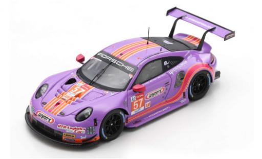 Porsche 992 RSR 1/64 Spark 911 (991) No.57 Team Project 1 Wynns 24h Le Mans 2020 miniature