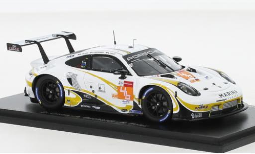 Porsche 911 1/43 Spark RSR-19 No.46 Team Project 1 24h Le Mans 2021 diecast model cars