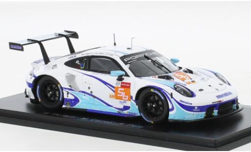 Porsche 911 1/43 Spark RSR-19 No.56 Team Project 1 24h Le Mans 2021 miniature