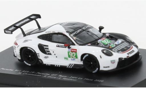 Porsche 992 RSR 1/64 Spark 911 -19 No.92 GT Team 24h Le Mans 2020 miniature