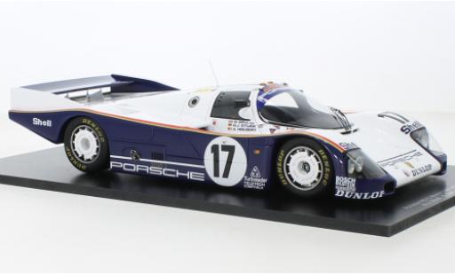 Porsche 962 1987 1/18 Spark C No.17 Rothmans D.Bell/A.Holbert/H.J.Stuck 24h Le Mans modellino in miniatura