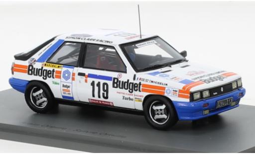 Renault 11 1/43 Spark Turbo No.9 Rallye WM Tour de Corse 1984 coche miniatura