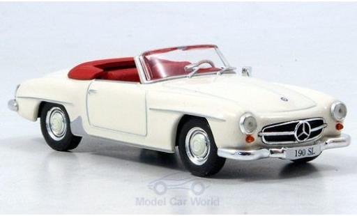 Mercedes 190 1/43 SpecialC 16 SL (W121) white 1955 ohne Vitrine diecast model cars