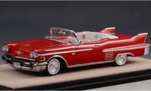 Cadillac Series 62 1/43 Stamp Models Convertible rouge 1958 miniature