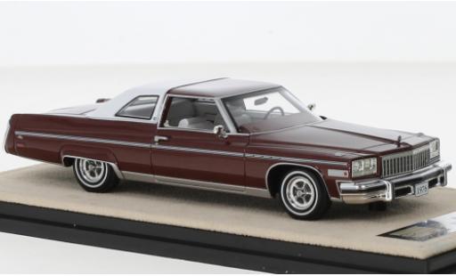 Buick Electra 1/43 Stamp Models 225 limited Coupe metallise rouge foncé/blanche 1976 miniature