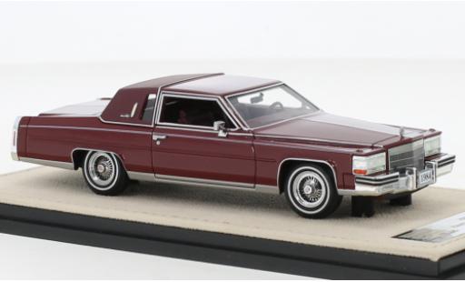Cadillac Fleetwood 1/43 Stamp Models Brougham Coupe rouge 1984 miniature