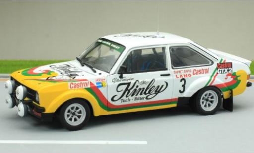 Ford Escort 1/18 Sun Star MkII RS1800 No.3 Kinley Rally Ypern 1978 miniature