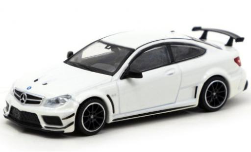 Mercedes Classe C 1/64 Tarmac Works C 63 AMG Coupe Black Series (C205) metallise blanche Lamley Group Special Edition miniature