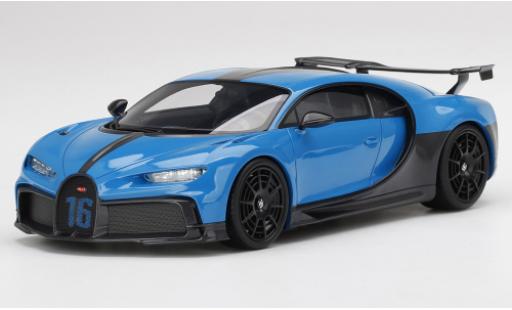 Bugatti Chiron 1/18 Top Speed Pur Sport bleue/noire 2020 miniature