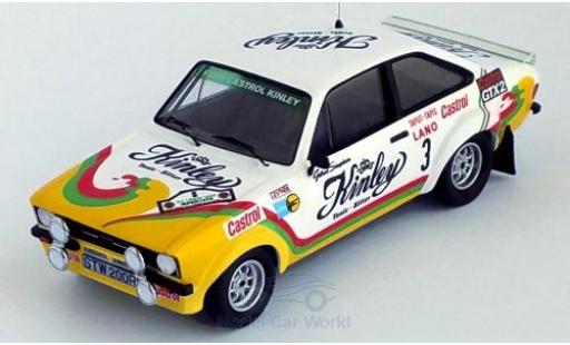 Ford Escort 1/43 Trofeu MK II RS 1800 No.3 Castrol Kinley Kinley Rally Ypres 1978 G.Staepelaere/F.Franssen miniature