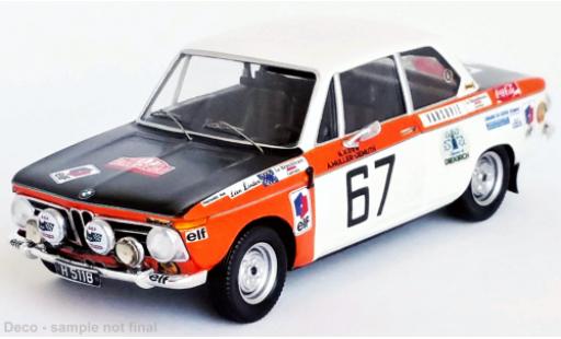 Bmw 2002 1/43 Trofeu ti No.67 Rallye Monte Carlo 1972 miniature