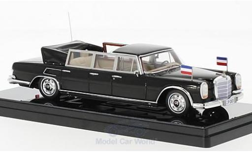 Mercedes 600 Pullmann 1/43 TrueScale Miniatures Pullmann Landaulet noire Josip Broz Tito President of Yugoslavia 1967 miniature
