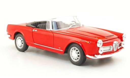 Alfa Romeo Spider 1/24 Welly 2600 rosso 1960 sans Vitrine modellino in miniatura