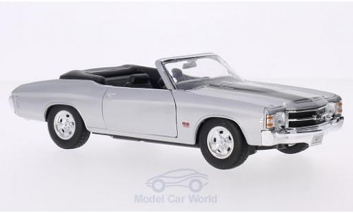 Chevrolet Chevelle 1/24 Welly SS 454 Convertible grey/black 1971 diecast model cars