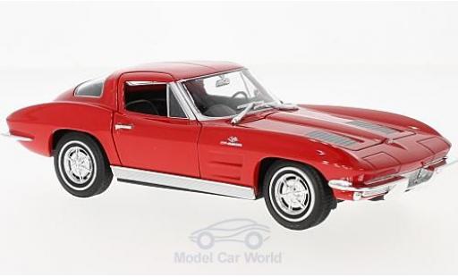 Chevrolet Corvette C2 1/24 Welly Sting Ray  rouge 1963 miniature