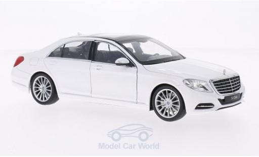 Mercedes Classe S 1/24 Welly (W222) white 2013 diecast model cars