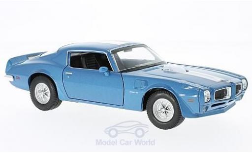 Pontiac Firebird 1972 1/24 Welly Trans Am bleue/blanche 1972 miniature