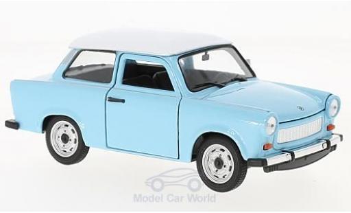Trabant 601 1/24 Welly hellbleue/blanche miniature