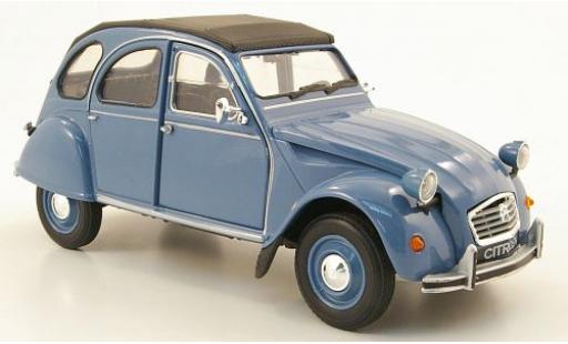 Citroen 2CV 1/24 Welly bleu modellino in miniatura