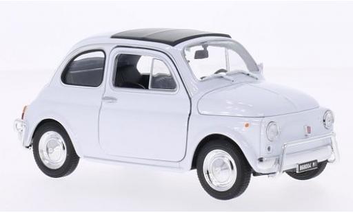 Fiat 500 1/24 Welly blanche coche miniatura