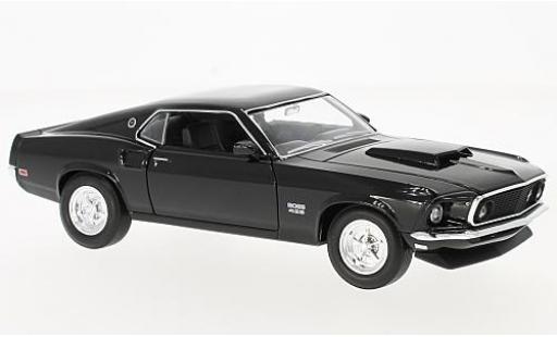 Ford Mustang 1/24 Welly Boss 429 noire 1969 coche miniatura