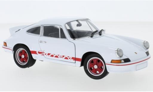 Porsche 911 1/24 Welly Carrera RS 2.7 blanche/rouge 1973 diecast model cars