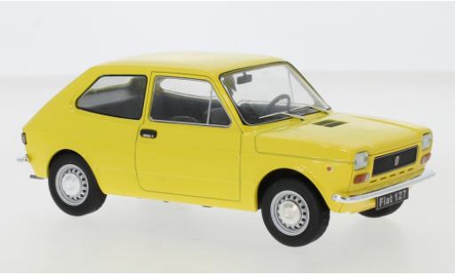 Fiat 127 1/24 WhiteBox yellow diecast model cars