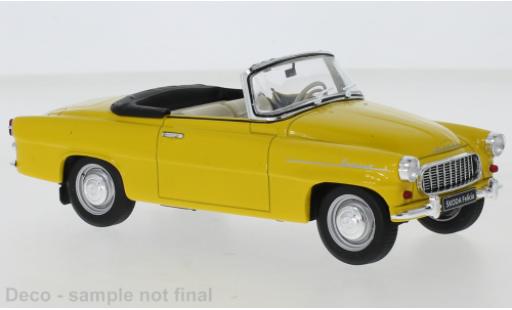 Skoda Felicia 1/24 WhiteBox Cabrio jaune 1959 miniature