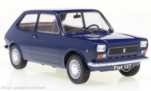Fiat 127 1/24 WhiteBox blu 1971 modellino in miniatura