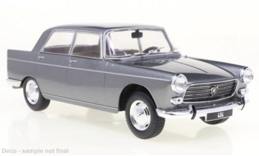 Peugeot 404 1/24 WhiteBox metallise grigio 1960 modellino in miniatura