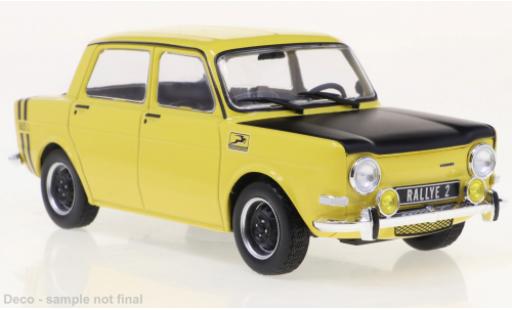 Simca 1000 1/24 WhiteBox Rallye 2 jaune/matt-noire 1970 miniature