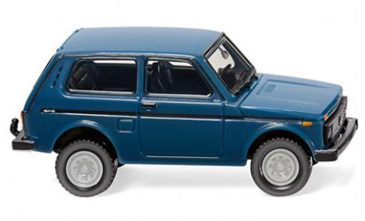 Lada Niva 1/87 Wiking bleue miniature