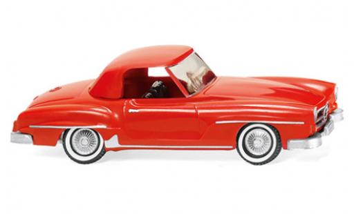 Mercedes 190 1/87 Wiking SL Coupe (W121 BII) rouge miniature