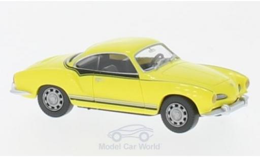 Volkswagen Karmann 1/87 Wiking Ghia Coupe jaune/Dekor miniature