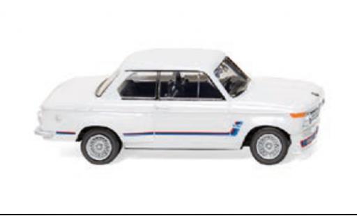 Bmw 2002 1/87 Wiking Turbo blanche 1973 coche miniatura