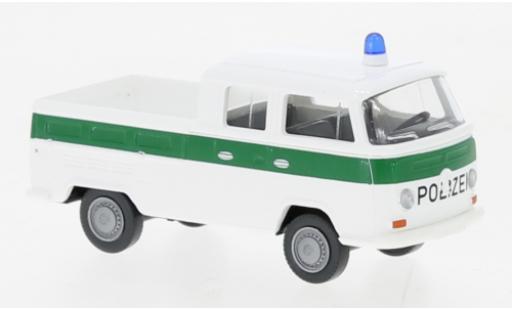Volkswagen T2 1/87 Wiking cabine double Police de service 1967 coche miniatura